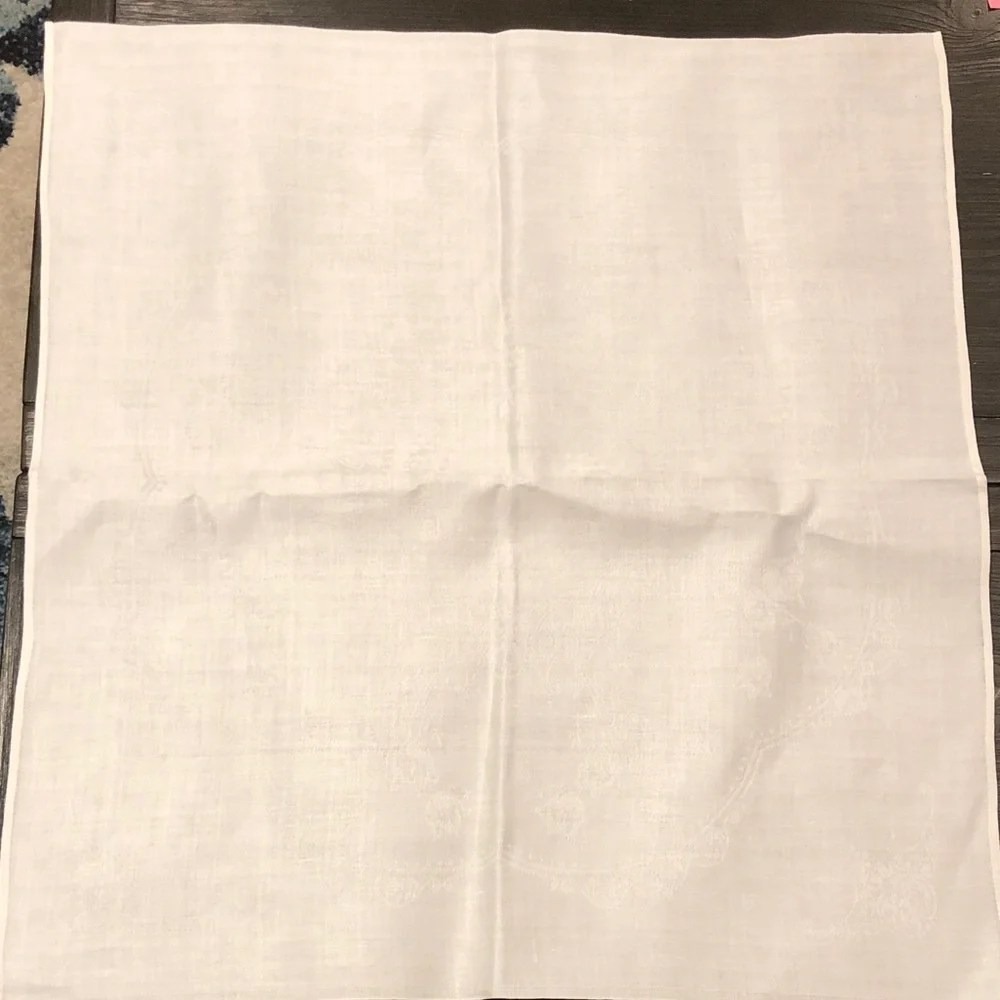 White Linen with Subtle Design (3)